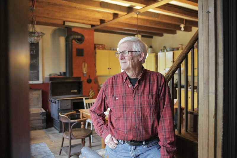 A longtime resident at home